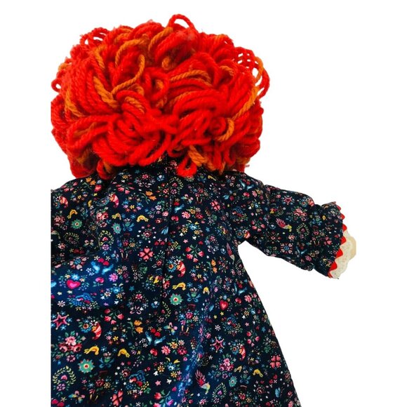 PLUSH Applause 20" Raggedy Ann Cloth Doll 1991 Handmade Crafted Embroidered Face - Picture 6 of 6